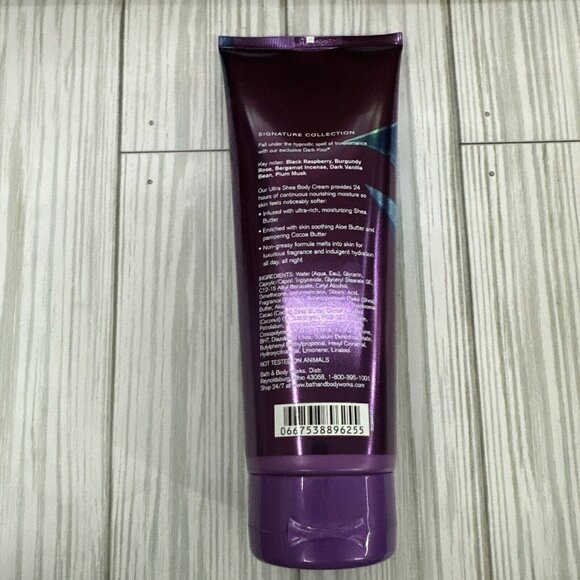 Bath and Body Works Dark Kiss 24 HR Ultra Shea Body Cream 8 oz - Picture 4 of 7